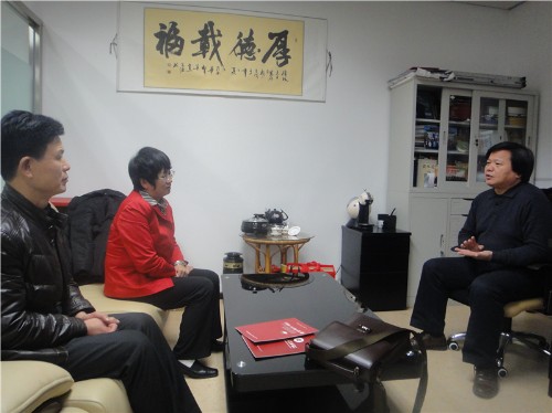 湖北省团风县县委书记洪再林一行来访我院