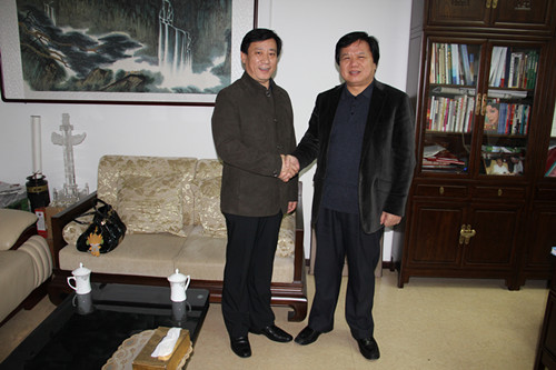 河北承德高新技术产业开发区罗士学副主任一行来我院洽谈合作事宜